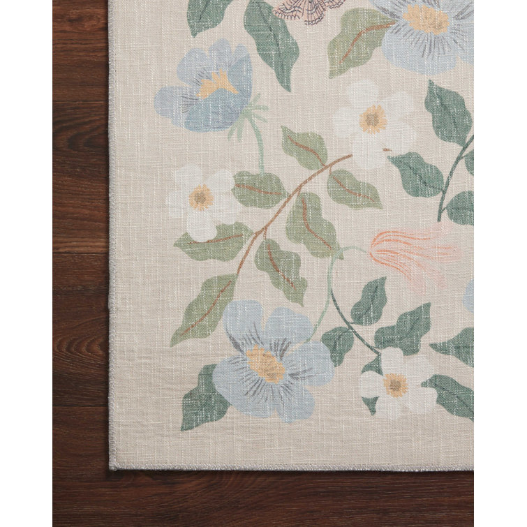 Rifle Paper Co. x Loloi Cotswolds COT02 Primrose Sand Rug & Reviews